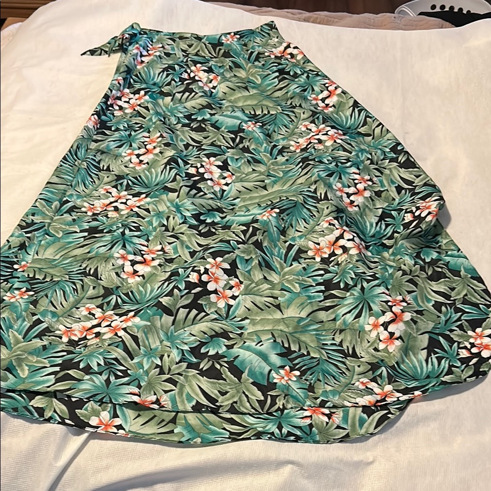 Hilo Hattie Sarong Wrap Dress Skirt Queen Size